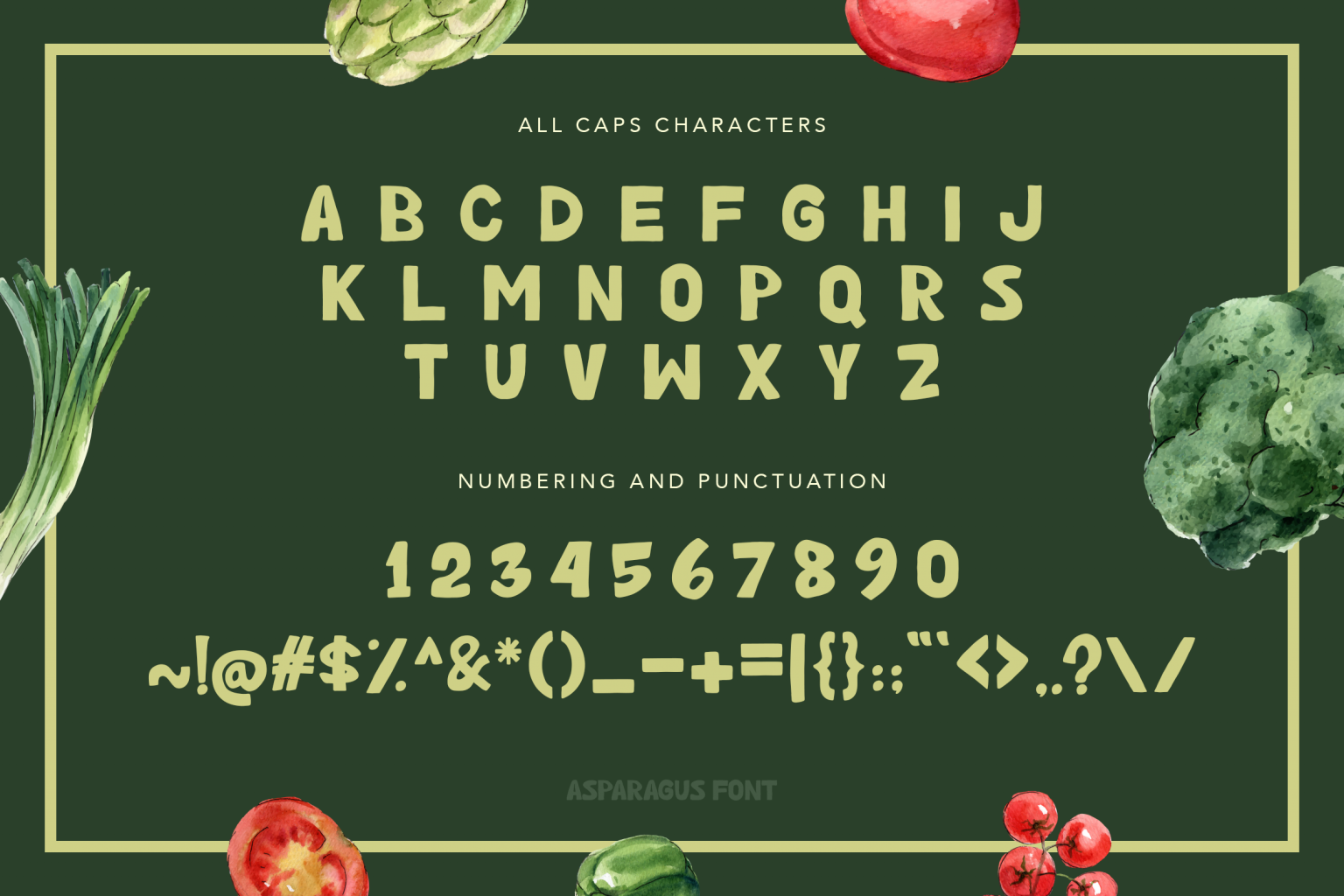 Asparagus Handwritten Font - Studio Delapan