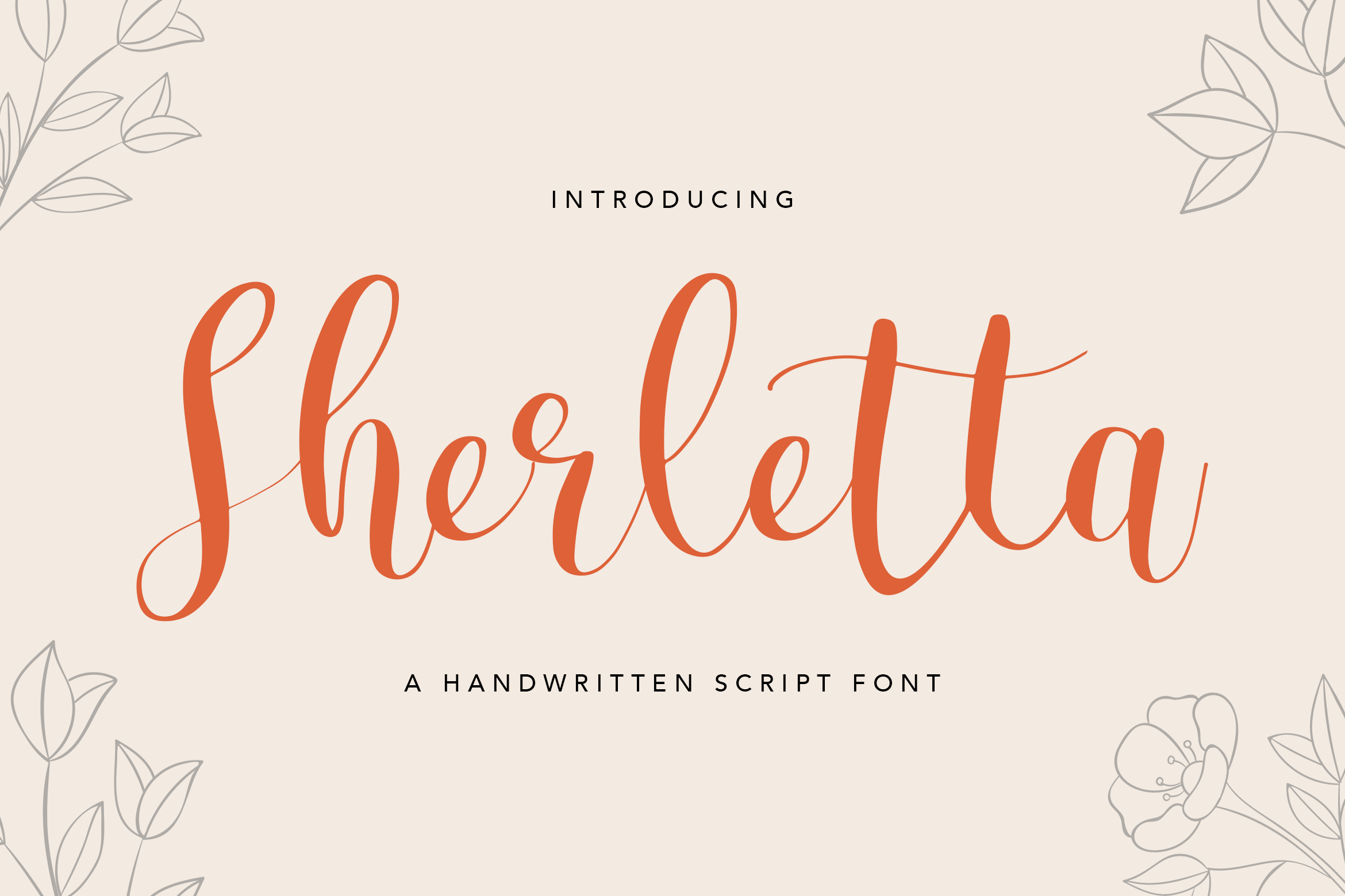 Sherletta Elegant Handwritten Font