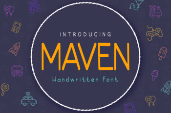 Maven Simple Handwritten Font
