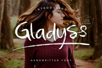 Gladyss Beauty Brushed Handwritten Font