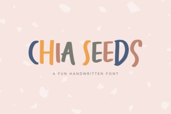 Chia Seeds Fun-Brushed Handwritten Font